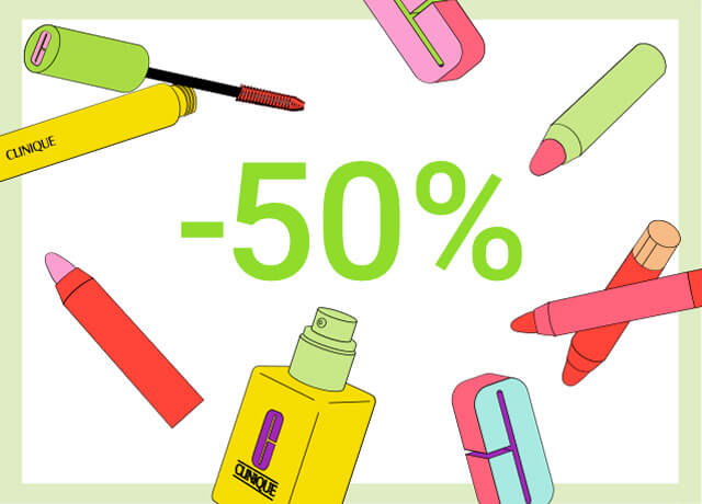 -50% на аутлет Clinique
