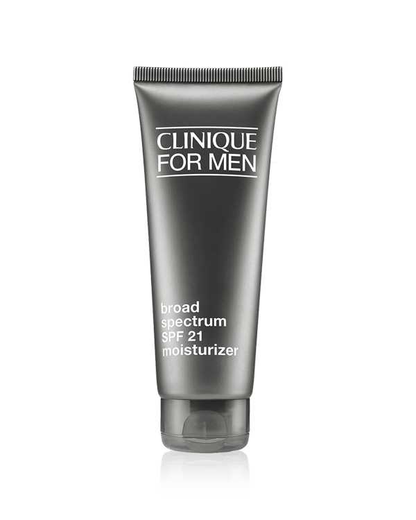 Увлажняющий защитный крем Clinique For Men™ SPF 21, Легкая обезжиренная формула увлажняет кожу и обеспечивает защиту от ультрафиолетовых лучей групп А и В.